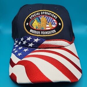 Special Operations Warrior Foundation 30th Anniversary Cap Hat Black w US Flag